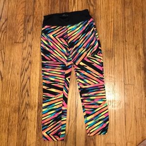 Colorful crop athletic leggings